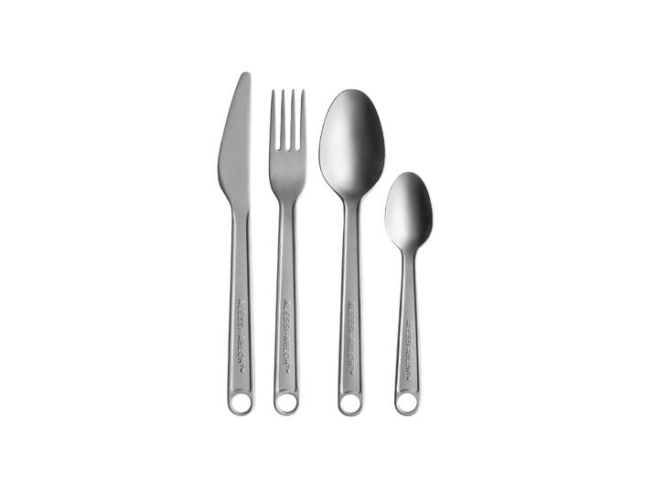 Alessi - Set de couverts Abloh - Métal - Acier inoxydable - Designer Virgil Abloh