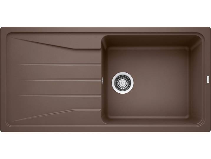 Einbauspüle BLANCO SONA XL 6 S , braun (cafe), B:100cm H:19cm T:50cm, Verbundwerkstoff, Küchenspülen, Einbauspüle