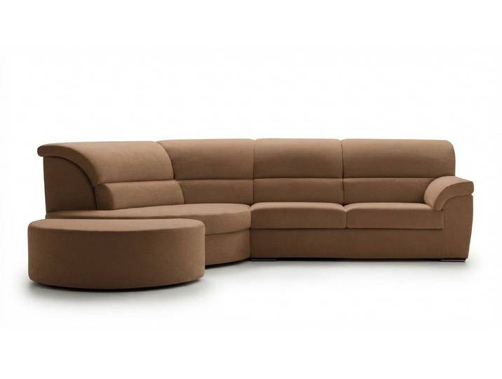 JVmoebel Ecksofa Italienische Eckcouch aus grauem Stoff mit optimalem Komfort, Made in Europa