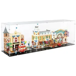 iDisplayit Acryl-Display für LEGO 43302 Disney - Main Street U.S.A. (Mit schwarzem Boden)