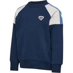 hummel hmlMINI Regular Block Sweatshirt Kinder 7459 - dress blues 80