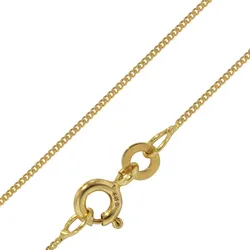 trendor 72436 Feine Panzerkette 333 Gold 0,8 mm Längen 36-60 cm, 60 cm
