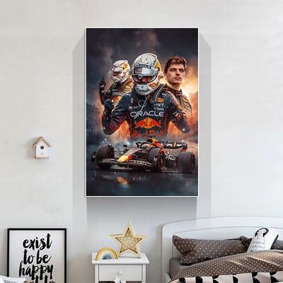 Inspire Essentials Formula Racing Champion Poster Canvas Wall Art Decor 31.50 47.24 Inches