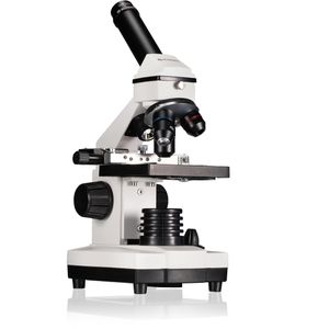Bresser Mikroskop Biolux NV, analog, mit Durch- & Auflicht, Revolverkopf mit 3 Objektiven, Kamera, Vergrößerung 20x-1280x