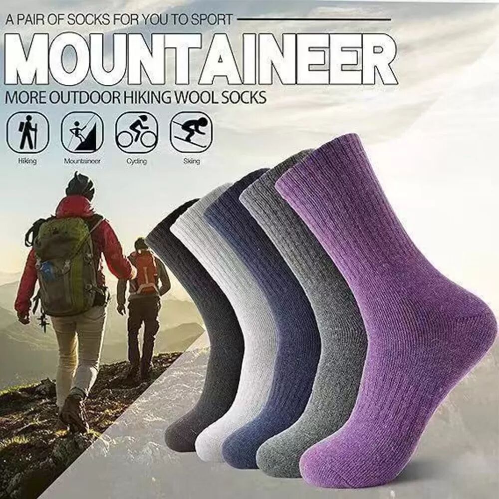 INF 5 Paar Wollsocken - Warm und Bequem für den Alltag