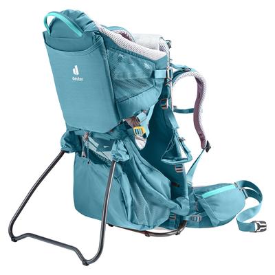 Babytrage DEUTER "Kid Comfort Active SL", blau (denim), Babytragen, BabyB:43cm H:70cm T:34cm, Kunstfaser, ergonomisches Design, geeignet ab 8 Monaten, B:43cm H:70cm T:34cm