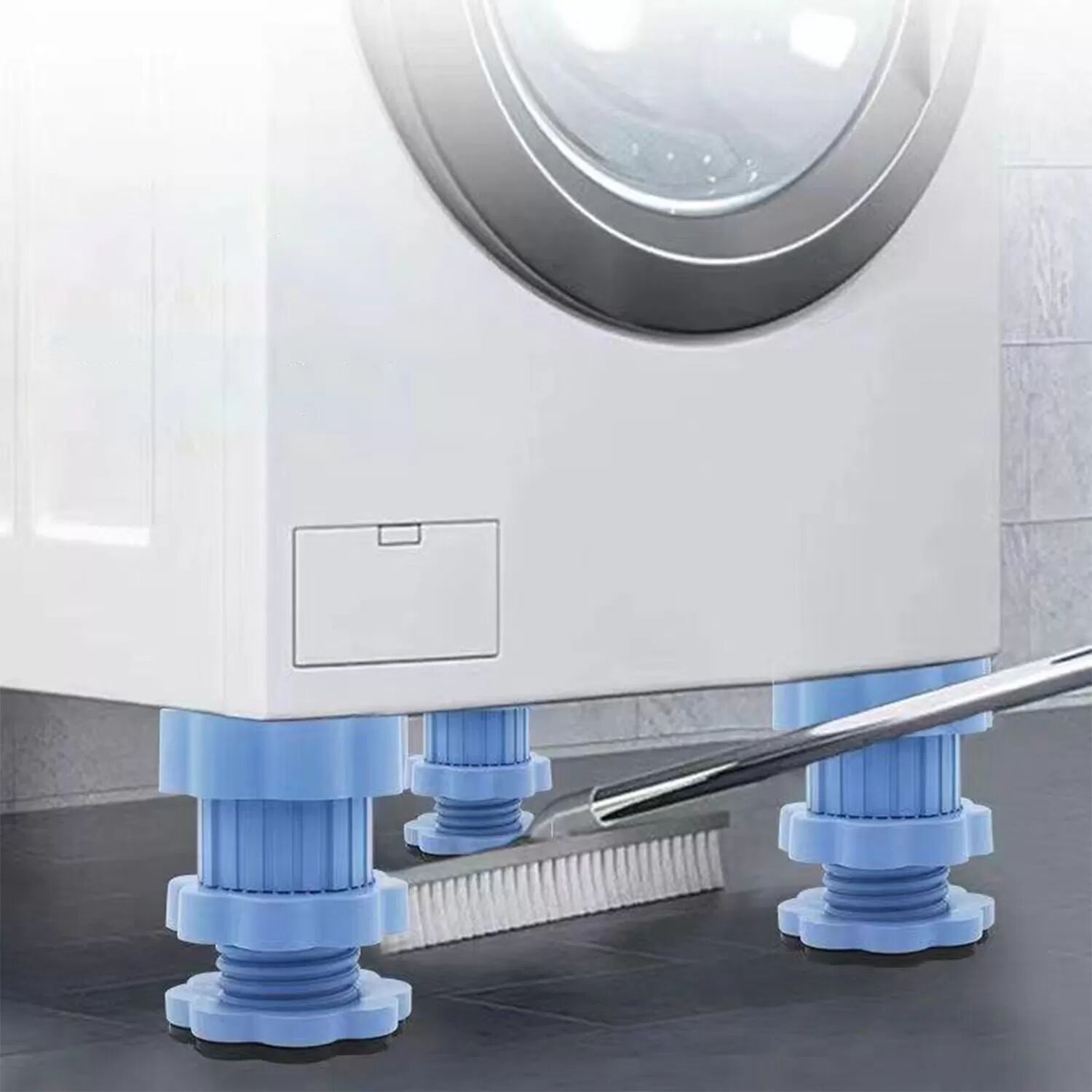 INF Coussinets anti-vibration pour pieds de machine à laver en caoutchouc 4 pièces