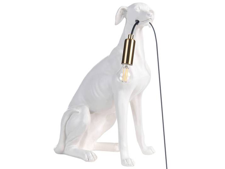 TISCHLAMPE Hund Weiß Sprint