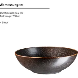 Mäser Powerful, Schüssel + Schale, Schwarz, Braun