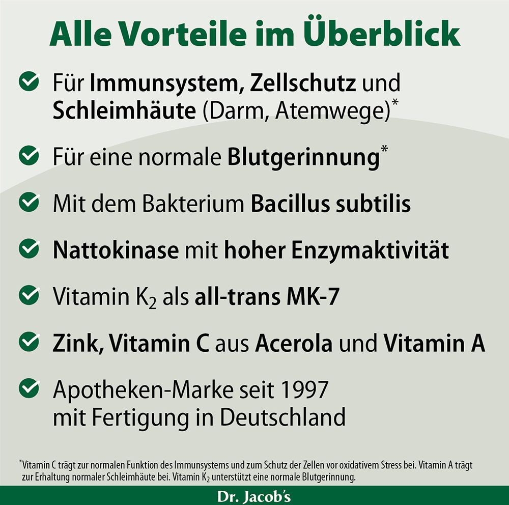 Dr. Jacob's Bacillus subtilis plus Dr.Jacob's Kapseln 2x 2x60 St