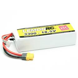 LemonRC Modellbau-Akkupack (LiPo) 18.5 V 3300 mAh Zellen-Zahl: 5 35 C Softcase XT60 15727
