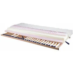 LOMOCO Matratzen-Rahmen-Set H2 ALOE TOP - LF ca. 90.00x200.00