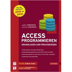 Access programmieren, Fachbücher von Walter Doberenz, Thomas Gewinnus