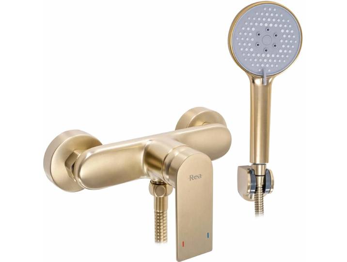 Rea Verso Regendouche Geborsteld Goud 6 Cm