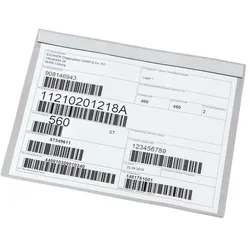 EICHNER 50 Einstecktaschen mit Magnetstreifen - A5 quer transparent, 15.5x23 cm