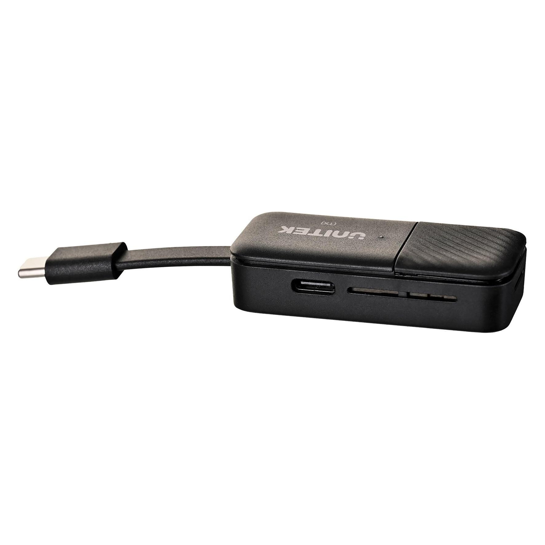Unitek System przekazu sygnału AV Bezprzewodowy nadajnik HDMI zasięg do 50m, czarny (50 m) (V1184A01)