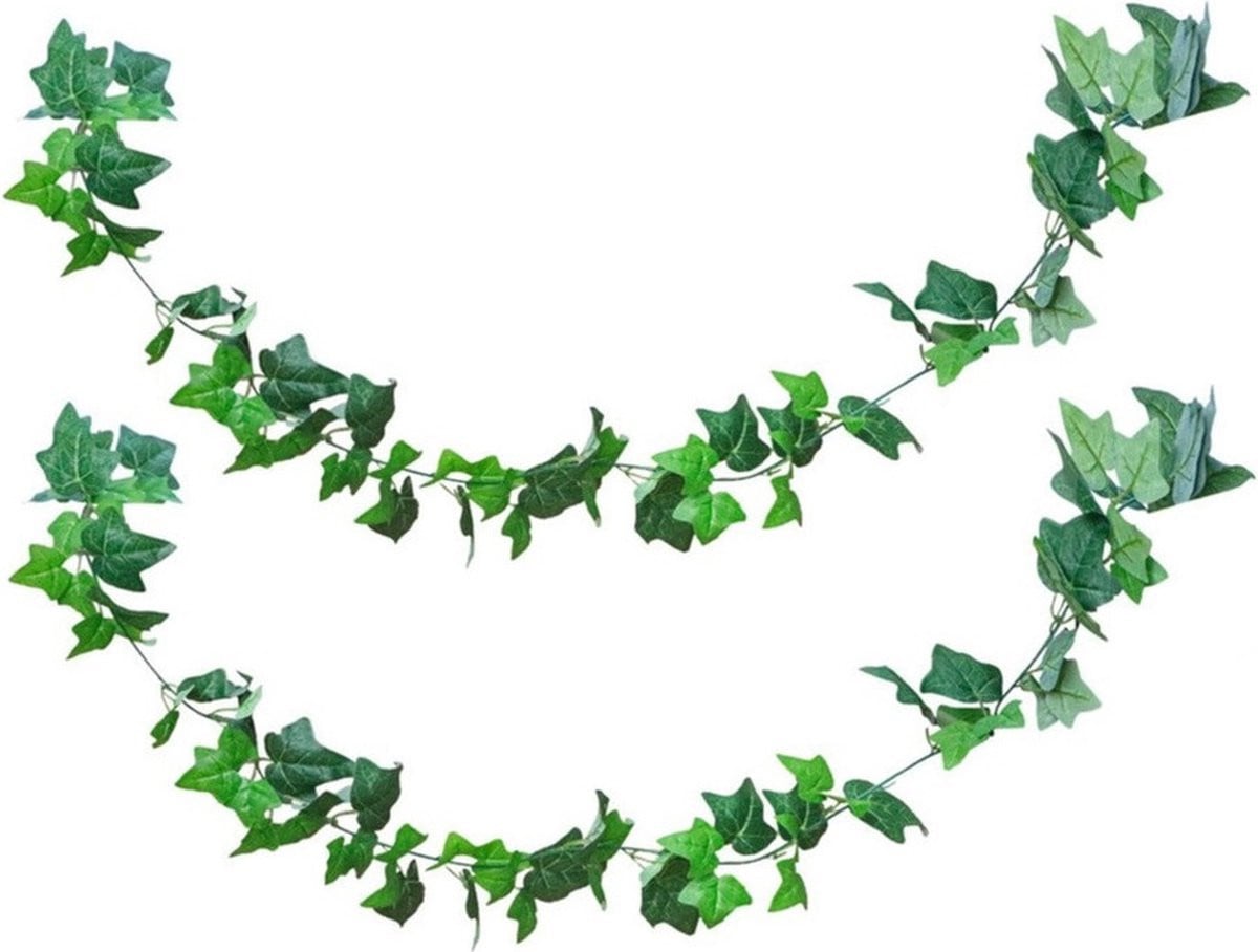 Chaks Klimop kunstplant slinger, 2 stuks, groen, 220 cm