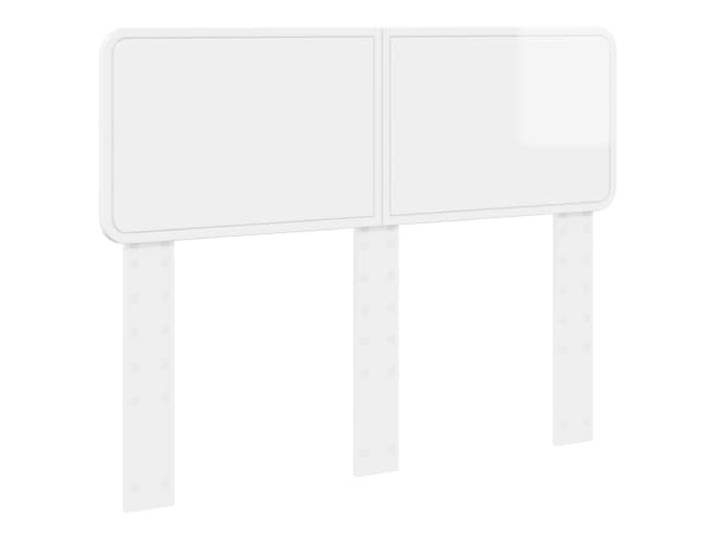 KTHLBRH Kopfteil aus Holz, weiß, glänzend, für modernes Bett Minimalistisches Design, ergonomische Unterstützung, einfache Montage, Pflege mit trockenem Tuch, vielseitiger Stil