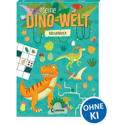 Meine Dino-Welt - Rätselblock, Taschenbuch von Loewe Kreativ/Loewe Lernen und Raetseln, Loewe, 978-3-7432-2055-3