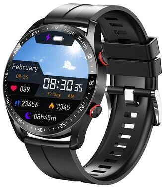 Clever Finds HD ECG Smart Watch With Bluetooth Calling GPS Heart Rate Tracking And Waterproof Design black