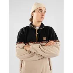 Iriedaily Monte Noe Troyer Half-Zip Fleece Pullover khaki Gr. M