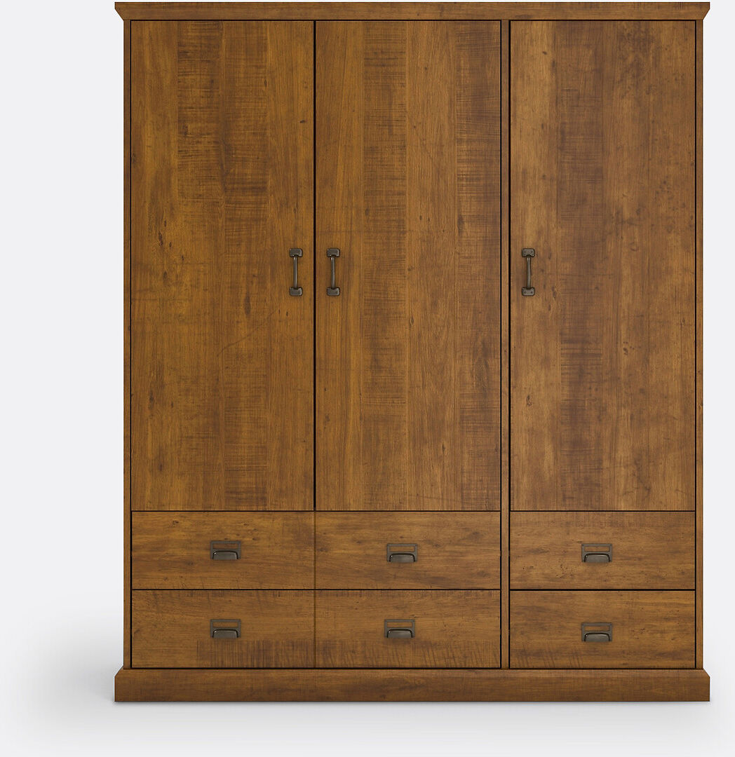 LA REDOUTE INTERIEURS Armoire 3 portes, 4 tiroirs, 2/3 penderie, Lindley