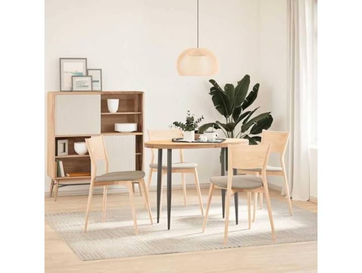 KTHLBRH Tischplatte Eiche massiv 100 x 50 x 4 cm oval Massives Eichenholz, glatte Oberfläche, pflegeleicht, vielseitig verwendbar für Couchtisch oder Bar