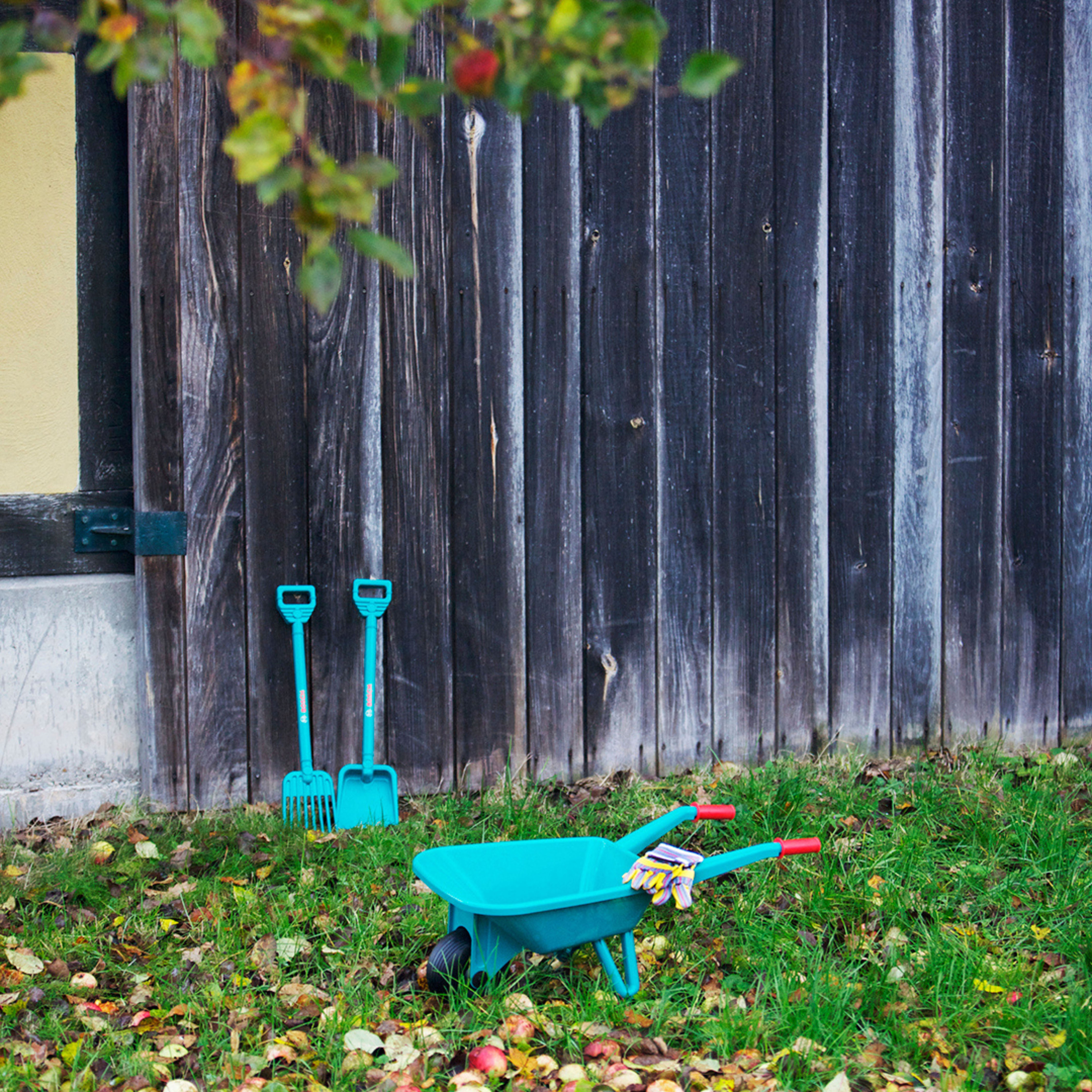 Kinder-Gartenset KLEIN "Bosch Kinder-Gartenset", grün, Spielwerkzeug, Kinder, Kinder-Gartenset, mit Schubkarre; Made in Germany