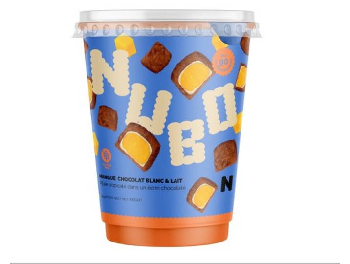 NUBO Mangues enrobées de chocolat blanc &amp; lait - 160 g