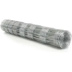 Wiltec, Gartenzaun, Wildzaun Weidezaun 50m lang 125/13/15 Drahtzaun Knotengeflecht Forstzaun