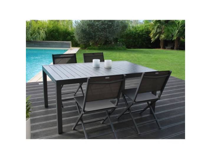 Table de jardin Lanza extensible en aluminium - Jardideco