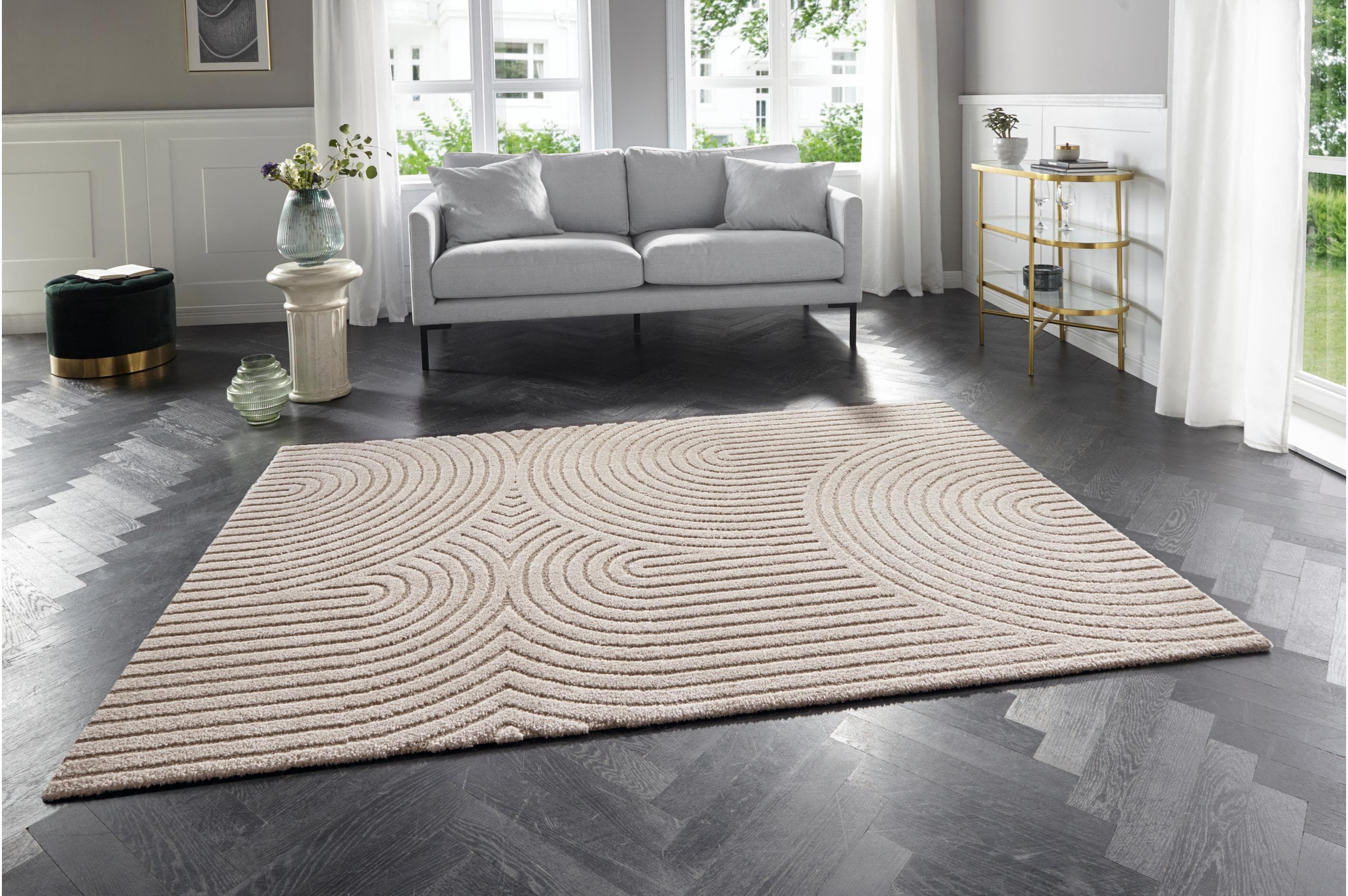 Teppich ELLE DECORATION, beige (beige, crème), 1 Stk., Teppiche, Teppich beige, crème 1 Stk.