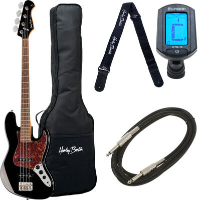 Harley Benton JB-62CC BK Bundle noir