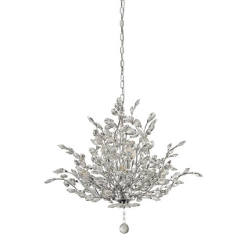 Searchlight Kroonluchter Bouquet - Zilver - Kristal