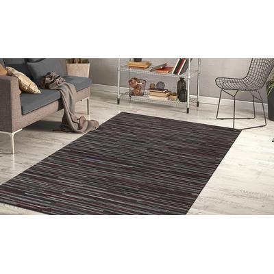 Teppich ARTE ESPINA "Wild 8023", grau (anthrazit), B:170cm H:14mm L:240cm, Rindsleder, Teppiche, Teppich, Luxuriöser Teppich in Spitzenqualität, Naturmaterialien