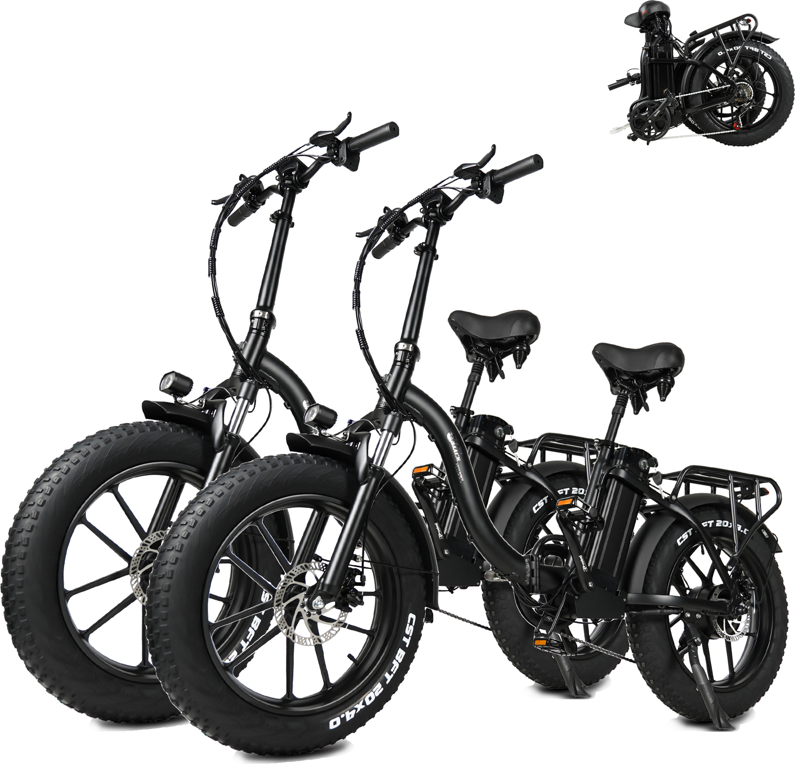(2 Stücke)Elektrofahrrad E-Bike E-Klapprad,Pedelec 48V/18 Ah mit 250W Motor, 25km/h