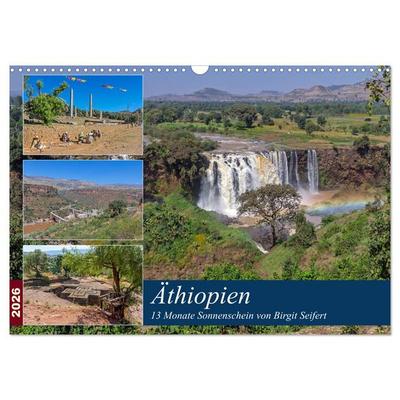 Äthiopien - 13 Monate Sonnenschein (Wandkalender 2026 DIN A3 quer), CALVENDO Monatskalender