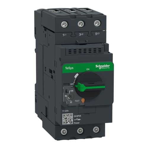 Schneider Electric GV3P25 motorbeveiligingsschakelaar, 3p, 17-25A, magnetische trigger