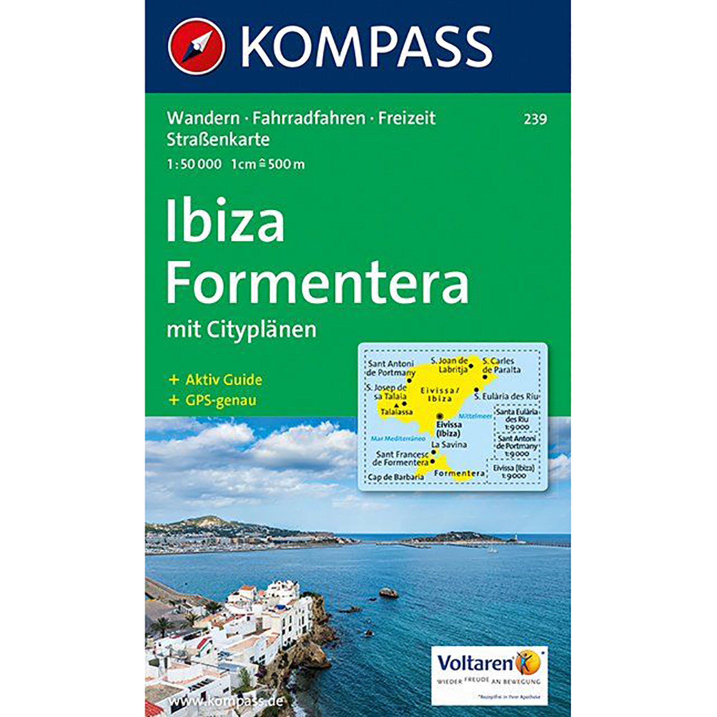 Kompass Verlag WK 239 Ibiza - Formentera Topografische Karten