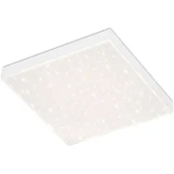 Briloner, Deckenleuchte, Rahmenloses CCT LED Panel, mit Sternenhimmeleffekt, weiss, 1xLED/15W (1600 lm)