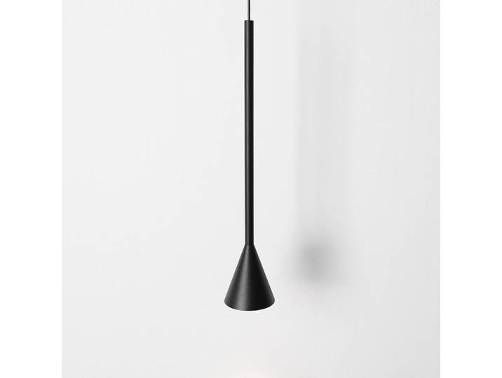 Pendelleuchte Net Typ A Ø 6cm Schwarz/Schwarz Kabel ABS, Fassung ABS, Baldachin Aluminium, Gehäuse Leuchte Aluminium Nicht austauschbare LEDs