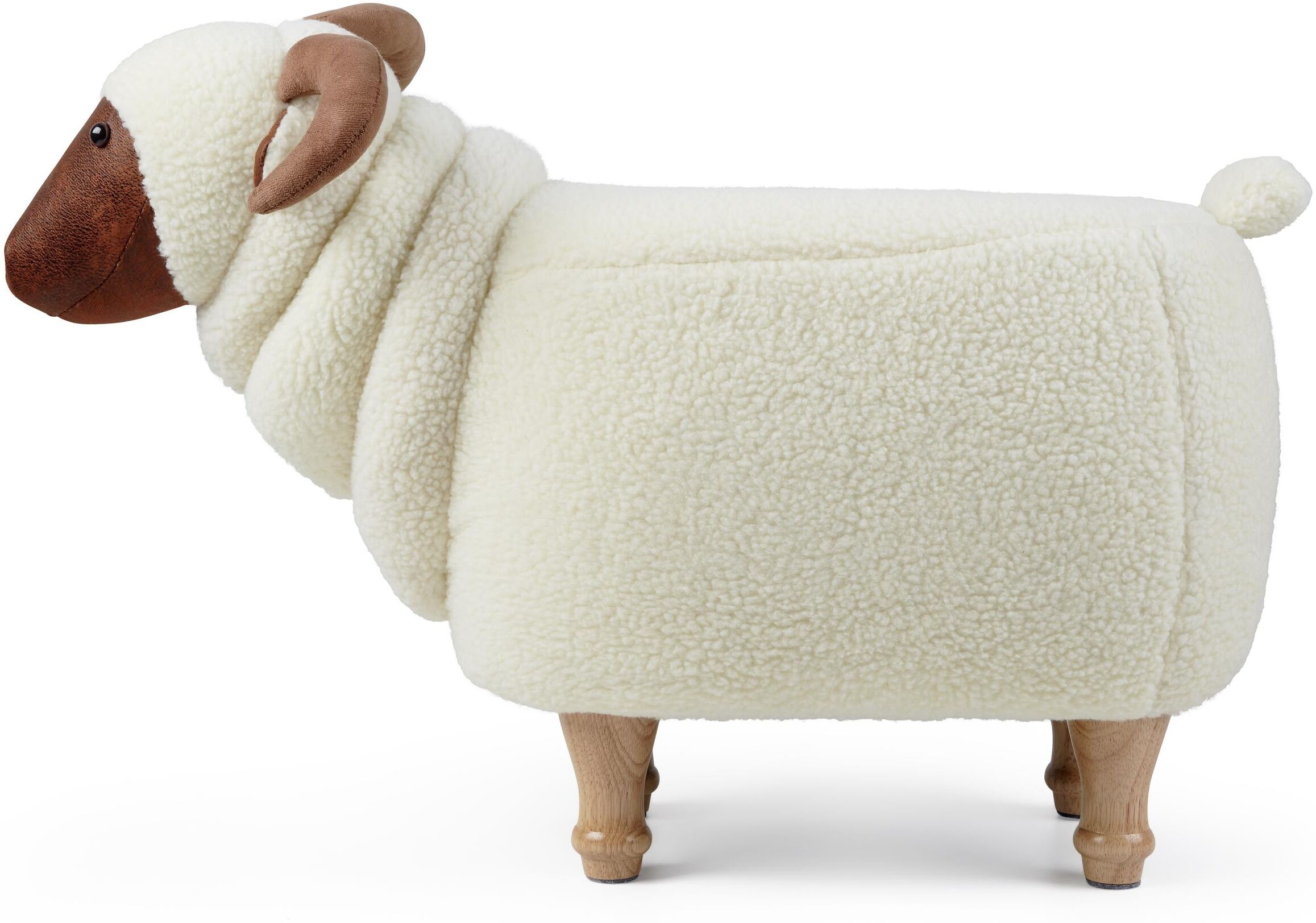 Hocker "zoosy Ziege Helga Weis", Baby, Gr. B/H/T: 68cm x 38cm x 34cm, weiss (weiß), Hocker Hocker weiß B/H/T: 68cm x 38cm x 34cm