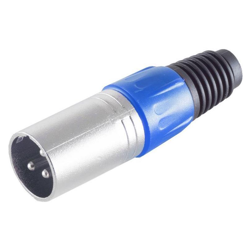 Shiverpeaks S/CONN maximum connectivity XLR-Stecker, blau (55002-B)