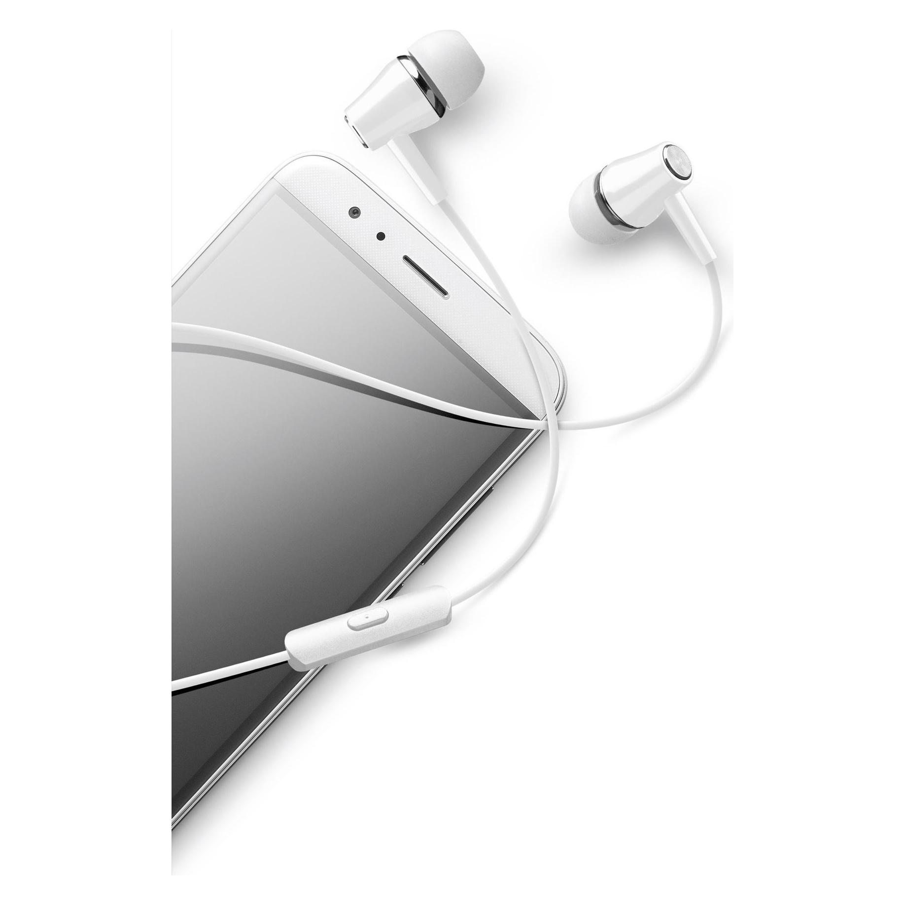 Cellularline In-Ear Headset Weiss für 3,5mm Klinkenbuchse Headset 3,5mm Klinke Weiss (Kabelgebunden) (AUINEARW)