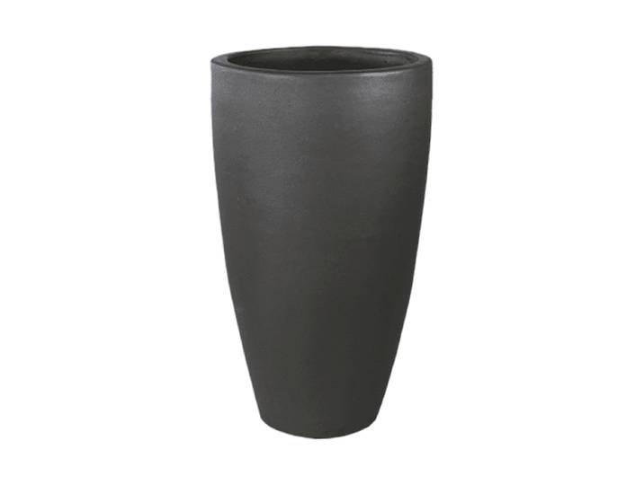 Hochwertiger In-/Outdoor Blumentopf „Plain Partner“, verschiedene Grössen Keramik Anthrazit Baq Design