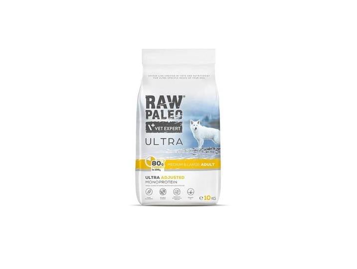 VetExpert Raw Paleo Ultra Medium&Large Adult Truthahn - Trockenfutter für Hunde - 10kg