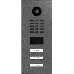 DoorBird D2103V IP Video Türsprechanlage DB 703, Edelstahl, pulverbeschichtet, seidenmatt