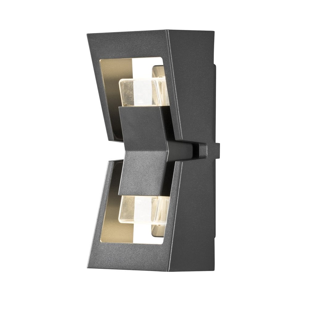 Konstsmide Potenza Design Wandlamp met 2 LED-lichten in Antraciet/Grijs