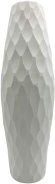 Bergamo Art "17"" High Decorative Handmade Patterned Cylinder Glass Vase"