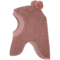 maximo Wollfleece-Schlupfmütze mit Bommel, rosa, 47